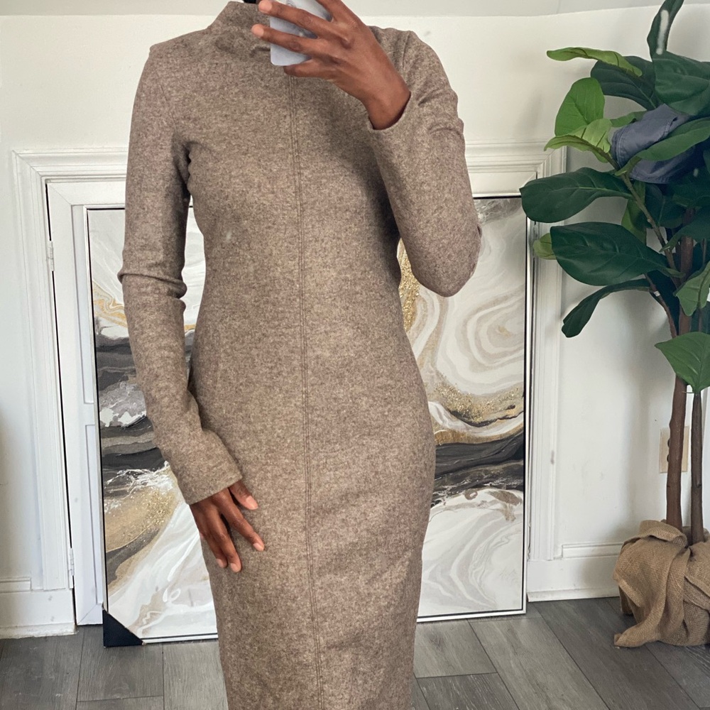 🆕 2024 ZARA WOOL BLEND DRESS - Picture 4 of 8